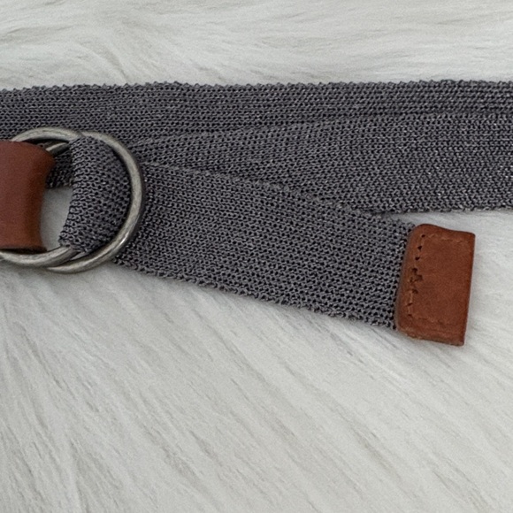 Club Monaco Leather/ Metalic Knit Belt - Picture 3 of 6
